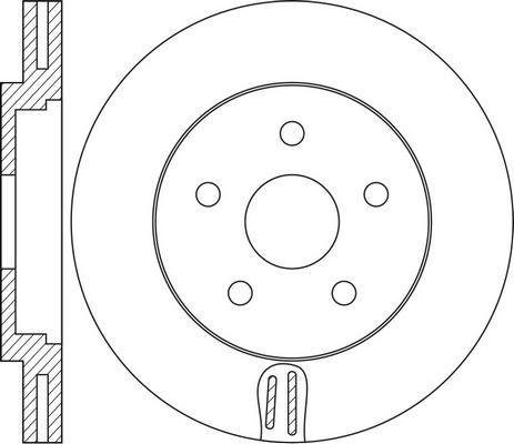 FIT FR0575V - Тормозной диск autospares.lv