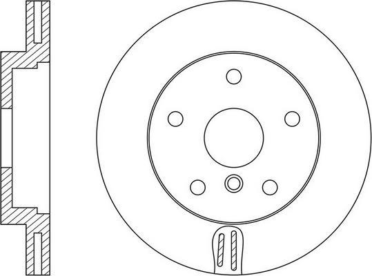 FIT FR0695V - Тормозной диск autospares.lv