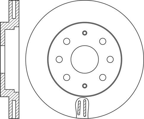 FIT FR0697V - Тормозной диск autospares.lv