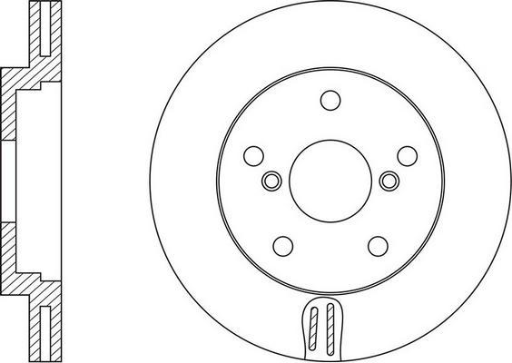 BOSCH 0 986 479 V57 - Тормозной диск autospares.lv