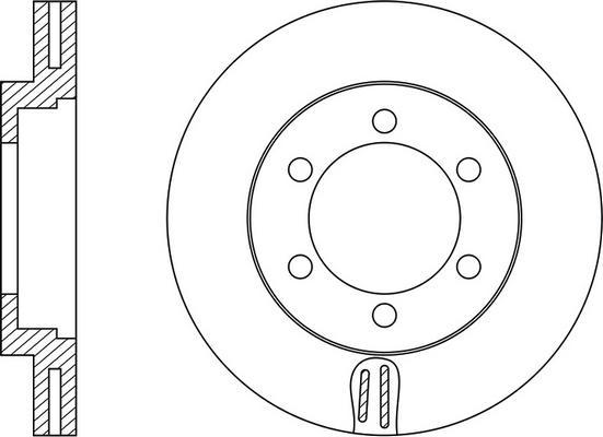 FIT FR0641V - Тормозной диск autospares.lv