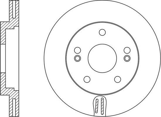 FIT FR0654V - Тормозной диск autospares.lv