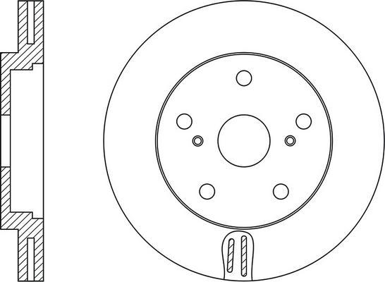 FIT FR0604 - Тормозной диск autospares.lv