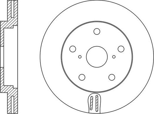 FIT FR0605V - Тормозной диск autospares.lv