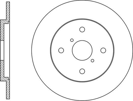 SAKURA 6043793 - Тормозной диск autospares.lv