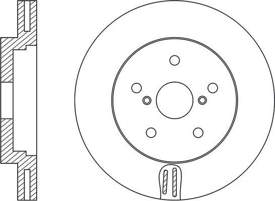 FIT FR0613V - Тормозной диск autospares.lv