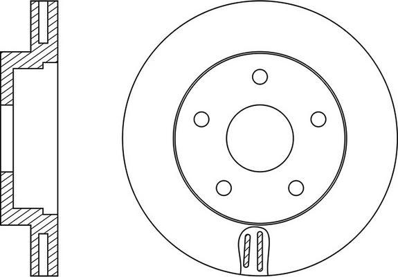 FIT FR0638V - Тормозной диск autospares.lv