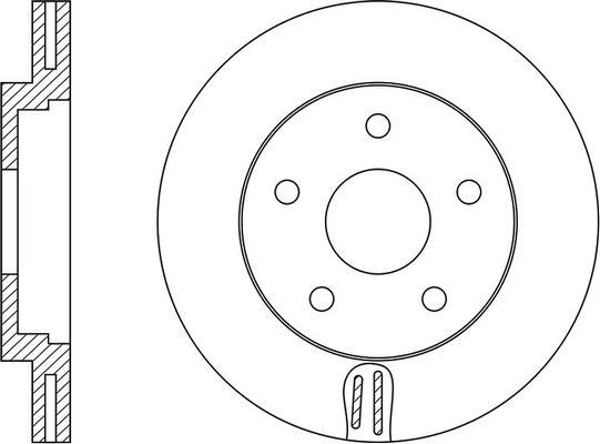 FIT FR0626V - Тормозной диск autospares.lv