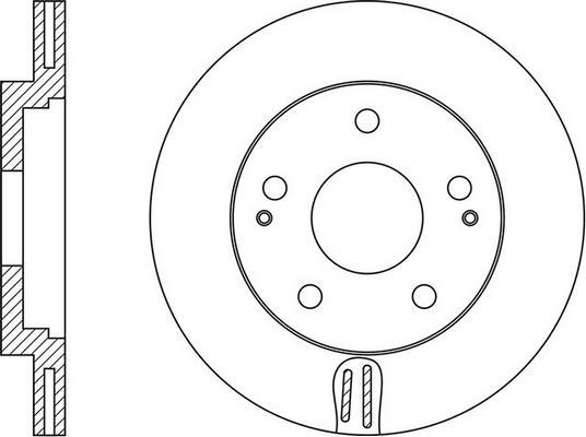 FIT FR0677V - Тормозной диск autospares.lv