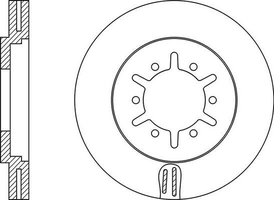 FIT FR0198V - Тормозной диск autospares.lv