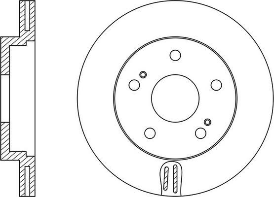 FIT FR0146V - Тормозной диск autospares.lv