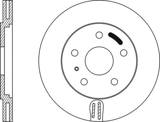 FIT FR0154V - Тормозной диск autospares.lv