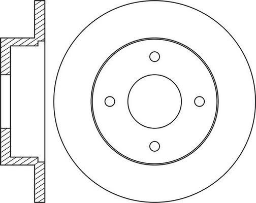 TRW DF2598 - Тормозной диск autospares.lv