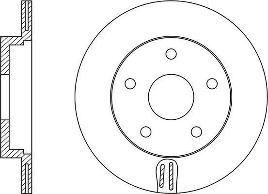 FIT FR0158V - Тормозной диск autospares.lv