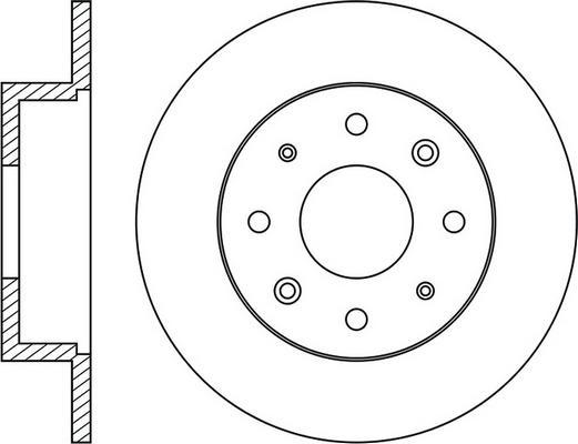 DJ Parts BD1678 - Тормозной диск autospares.lv