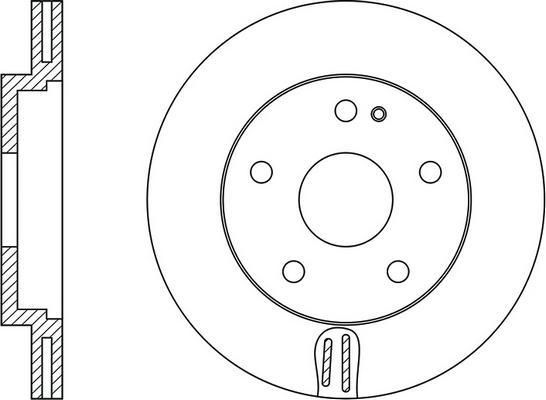 FIT FR0161V - Тормозной диск autospares.lv