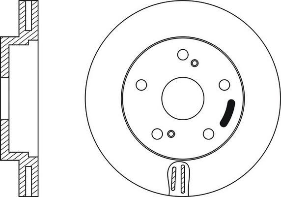 FIT FR0168V - Тормозной диск autospares.lv