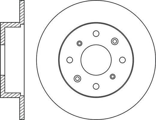 FIT FR0162 - Тормозной диск autospares.lv