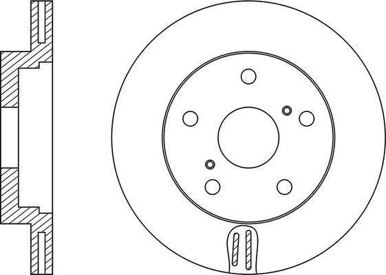 FIT FR0180V - Тормозной диск autospares.lv