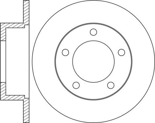 FIT FR0135 - Тормозной диск autospares.lv