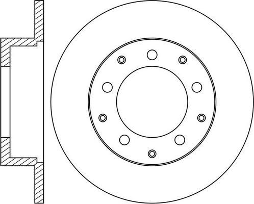 FIT FR0133 - Тормозной диск autospares.lv