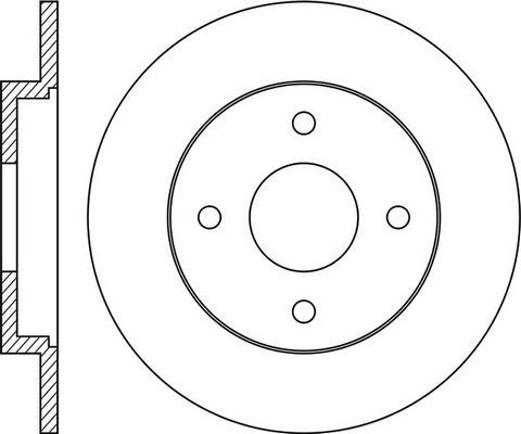 AP 14905 - Тормозной диск autospares.lv