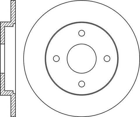 DJ Parts BD1665 - Тормозной диск autospares.lv