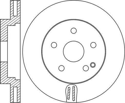Open Parts BDR2540.25 - Тормозной диск autospares.lv