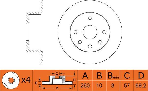 FIT FR0397 - Тормозной диск autospares.lv