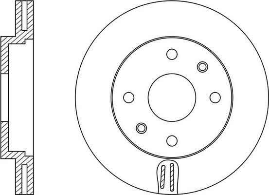 FIT FR0343V - Тормозной диск autospares.lv