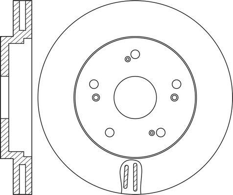 FIT FR0354V - Тормозной диск autospares.lv