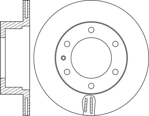 FIT FR0351V - Тормозной диск autospares.lv