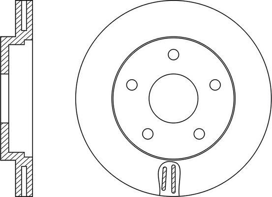 FIT FR0363V - Тормозной диск autospares.lv