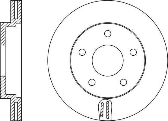 FIT FR0305V - Тормозной диск autospares.lv