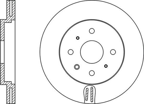 FIT FR0326V - Тормозной диск autospares.lv