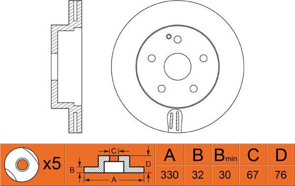 FIT FR0248V - Тормозной диск autospares.lv