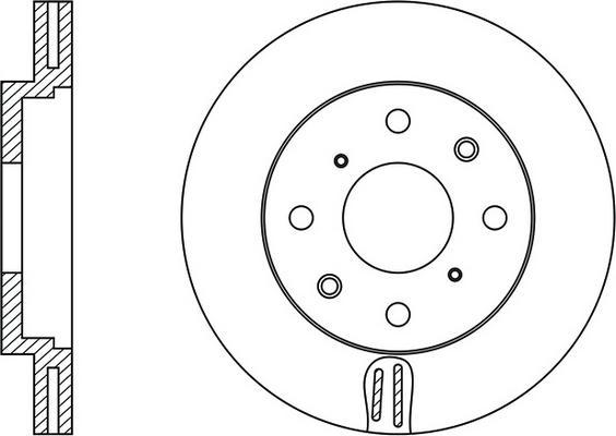 FIT FR0251V - Тормозной диск autospares.lv