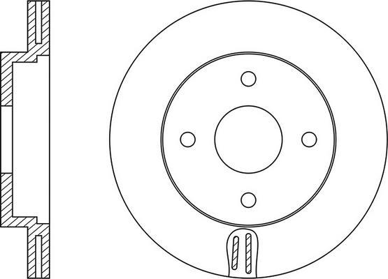 FIT FR0258V - Тормозной диск autospares.lv