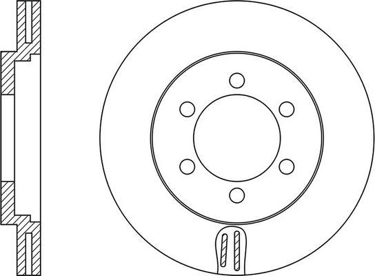 FIT FR0257V - Тормозной диск autospares.lv