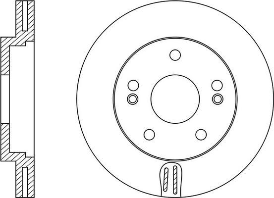 FIT FR0287V - Тормозной диск autospares.lv