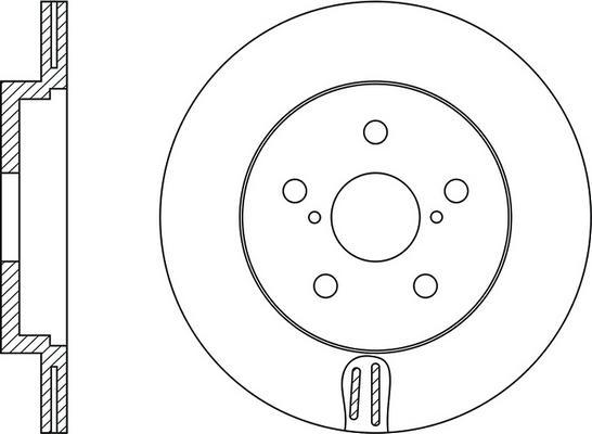 FIT FR0233V - Тормозной диск autospares.lv