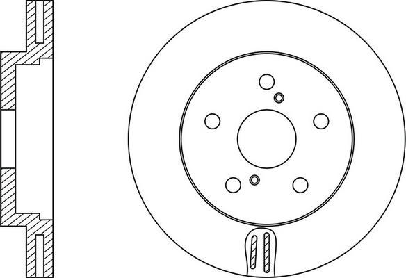 FIT FR0224V - Тормозной диск autospares.lv