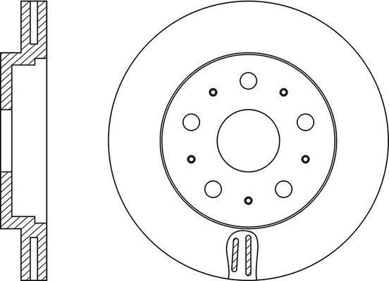 FIT FR0226V - Тормозной диск autospares.lv