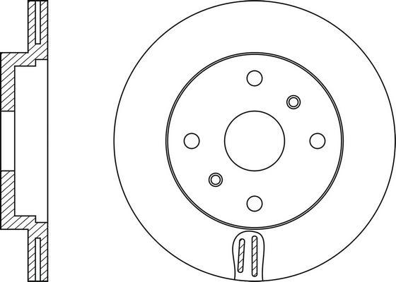 FIT FR0228V - Тормозной диск autospares.lv