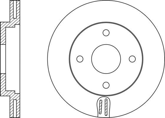 FIT FR0222V - Тормозной диск autospares.lv