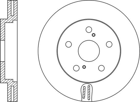 FIT FR0274V - Тормозной диск autospares.lv