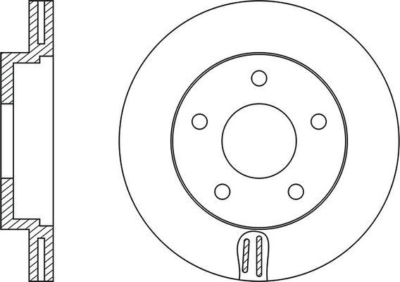 FIT FR0275V - Тормозной диск autospares.lv