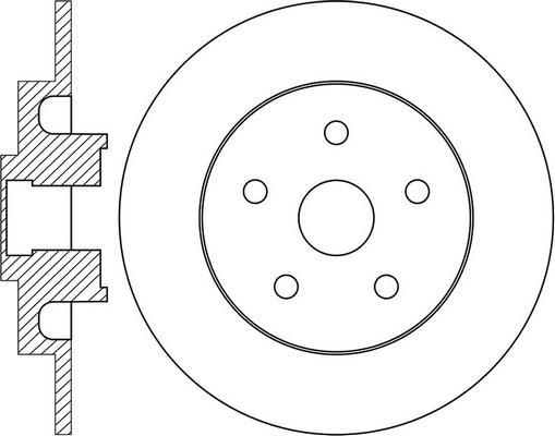 FIT FR0740H - Тормозной диск autospares.lv