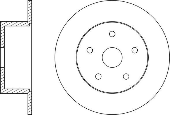 FIT FR0740 - Тормозной диск autospares.lv