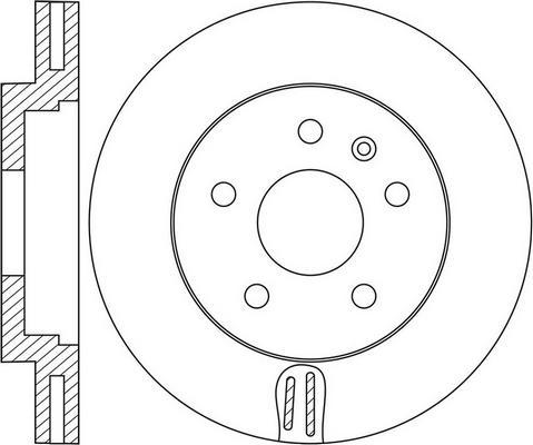 FIT FR0754V - Тормозной диск autospares.lv